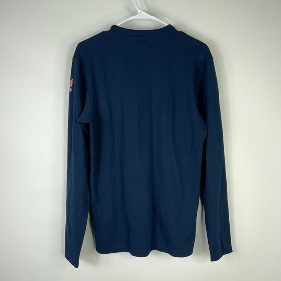 Drifire Mens Hrc 2 Activewear Long Sleeve Top Blue Crew Flame Resistant S New - Picture 2 of 9